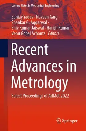 Yadav / Garg / Achanta |  Recent Advances in Metrology | Buch |  Sack Fachmedien