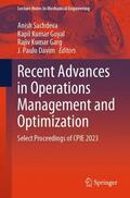 Sachdeva / Davim / Goyal |  Recent Advances in Operations Management and Optimization | Buch |  Sack Fachmedien