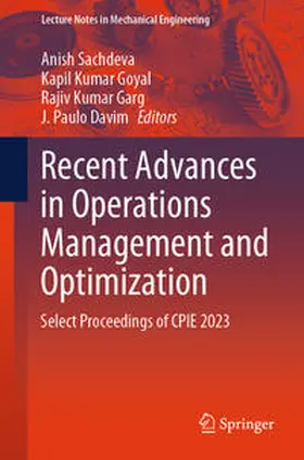 Sachdeva / Goyal / Garg | Recent Advances in Operations Management and Optimization | E-Book | sack.de