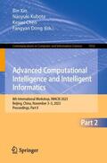 Dong / Kubota / Beijing Institute of Technology |  Advanced Computational Intelligence and Intelligent Informatics | Buch |  Sack Fachmedien