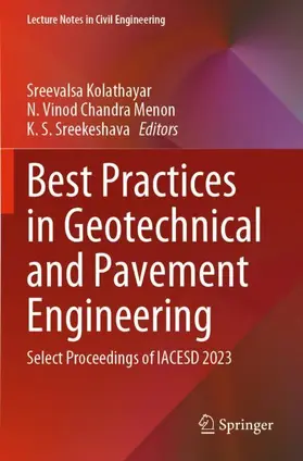 Kolathayar / Sreekeshava / Vinod Chandra Menon |  Best Practices in Geotechnical and Pavement Engineering | Buch |  Sack Fachmedien