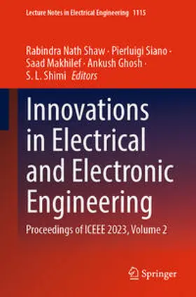 Shaw / Siano / Makhilef |  Innovations in Electrical and Electronic Engineering | eBook | Sack Fachmedien