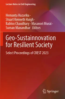 Hazarika / Haigh / Manandhar |  Geo-Sustainnovation for Resilient Society | Buch |  Sack Fachmedien