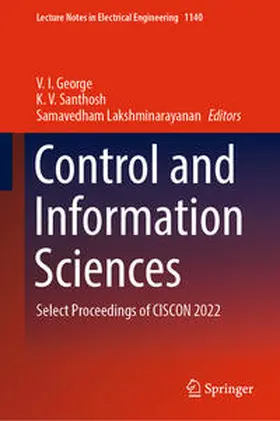 George / Santhosh / Lakshminarayanan |  Control and Information Sciences | eBook | Sack Fachmedien
