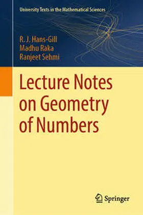 Hans-Gill / Raka / Sehmi |  Lecture Notes on Geometry of Numbers | eBook | Sack Fachmedien