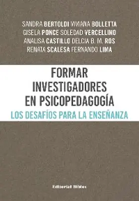 Bertoldi / Bolletta / Ponce |  Formar investigadores en Psicopedagogía | eBook | Sack Fachmedien