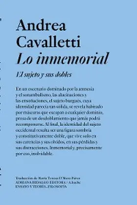 Cavalletti |  Lo inmemorial | eBook | Sack Fachmedien