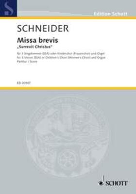  Missa brevis "Surrexit Christus" | Sonstiges |  Sack Fachmedien