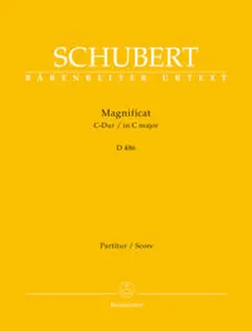 Schubert / Faber |  Magnificat C-Dur D 486. Partitur, Urtextausgabe. BÄRENREITER URTEXT | Buch |  Sack Fachmedien