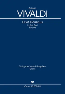 Vivaldi |  Dixit Dominus (Klavierauszug) | Buch |  Sack Fachmedien