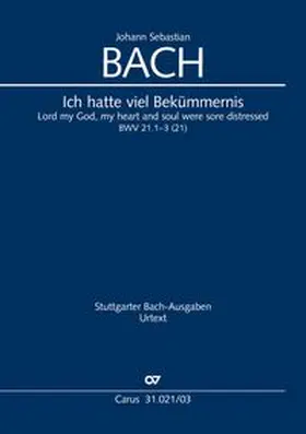 Bach / Hofmann |  Ich hatte viel Bekümmernis (Klavierauszug) | Buch |  Sack Fachmedien