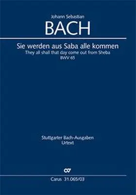 Bach / Kubik |  Sie werden aus Saba alle kommen (Klavierauszug) | Buch |  Sack Fachmedien