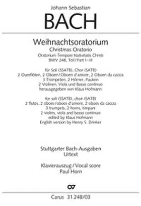 Bach | Weihnachtsoratorium (Klavierauszug deutsch/englisch) | Buch | 979-000708616-9 | www.sack.de