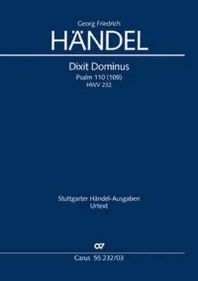 Händel / Gersthofer | Dixit Dominus | Buch | 979-000709341-9 | www.sack.de