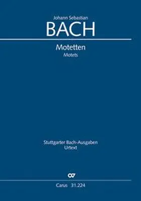Bach / Graulich / Melamed |  Sämtliche Motetten (mit Bc) | Buch |  Sack Fachmedien