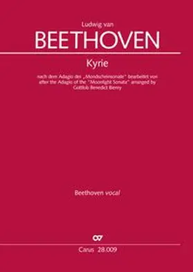 Beethoven | Kyrie nach dem Adagio der "Mondscheinsonate" (Partitur) | Buch | 979-000724003-5 | www.sack.de