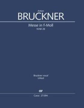 Bruckner |  Messe in f-Moll (Klavierauszug) | Buch |  Sack Fachmedien