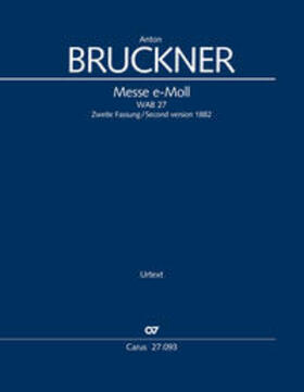 Bruckner |  Messe e-Moll (Klavierauszug) | Buch |  Sack Fachmedien