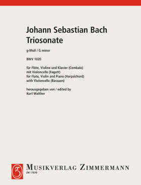 Bach / Walther |  Triosonate g-moll | Buch |  Sack Fachmedien
