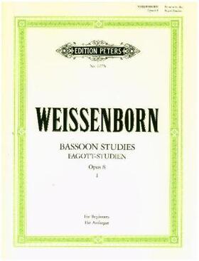 Weissenborn |  Fagott-Studien, Heft 1: Für Anfänger op. 8 | Buch |  Sack Fachmedien