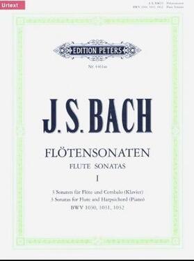 Bach / Hampe |  Sonaten für Flöte und Cembalo (Klavier) BWV 1030 - 1032 / URTEXT | Buch |  Sack Fachmedien