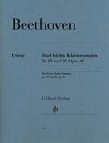 Wallner |  Ludwig van Beethoven - Zwei leichte Klaviersonaten g-moll Nr. 19 und G-dur Nr. 20 op. 49 | Buch |  Sack Fachmedien