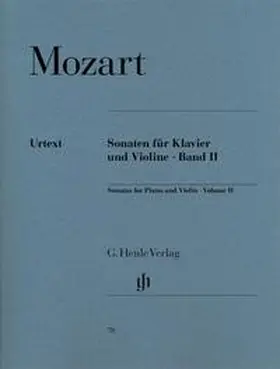 Mozart / Seiffert |  Sonaten für Klavier und Violine, Band II | Buch |  Sack Fachmedien