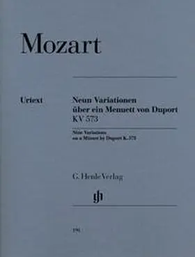  Neun Variationen über ein Menuett von Duport KV 573 | Buch |  Sack Fachmedien