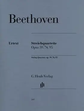 Mies |  Ludwig van Beethoven - Streichquartette Opus 59, 74, 95 | Buch |  Sack Fachmedien