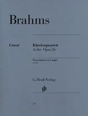  Johannes Brahms - Klavierquartett A-dur op. 26 | Buch |  Sack Fachmedien