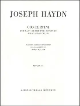 Joseph Haydn - Concertini für Klavier (Cembalo) mit zwei Violinen und Violoncello | Buch |  Sack Fachmedien