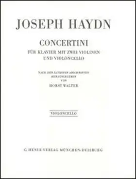 Walter |  Joseph Haydn - Concertini für Klavier (Cembalo) mit zwei Violinen und Violoncello | Buch |  Sack Fachmedien