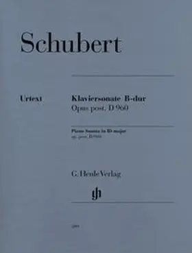  Franz Schubert - Klaviersonate B-dur op. post. D 960 | Buch |  Sack Fachmedien
