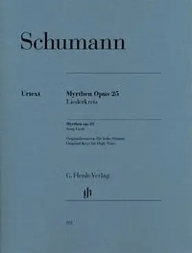  Robert Schumann - Myrthen op. 25, Liederkreis | Buch |  Sack Fachmedien