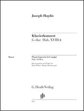 Walter / Wackernagel |  Joseph Haydn - Klavierkonzert (Cembalo) G-dur Hob. XVIII:4 | Buch |  Sack Fachmedien