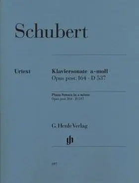 Franz Schubert - Klaviersonate a-moll op. post. 164 D 537 | Buch | 979-020180697-6 | www.sack.de