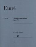 Fauré / Jost |  Thème et Variations op. 73 für Klavier | Buch |  Sack Fachmedien