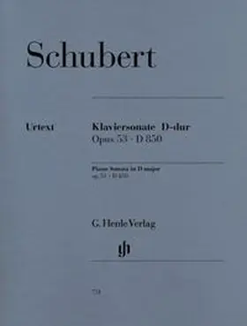  Franz Schubert - Klaviersonate D-dur op. 53 D 850 | Buch |  Sack Fachmedien