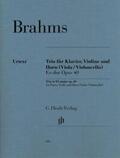 Brahms / Loose-Einfalt |  Trio für Klavier, Violine und Horn (Viola / Violoncello) Es-dur Opus 40 | Buch |  Sack Fachmedien