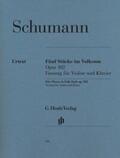 Schumann / Herttrich |  Fünf Stücke im Volkston op. 102, für Violoncello und Klavier | Buch |  Sack Fachmedien