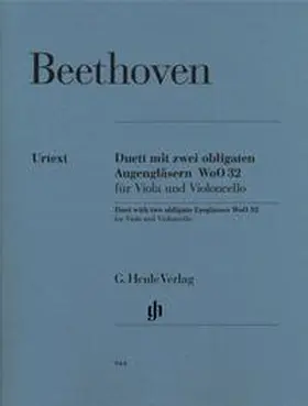 Platen |  Ludwig van Beethoven - Duett mit zwei obligaten Augengläsern Es-dur WoO 32 für Viola und Violoncello | Buch |  Sack Fachmedien