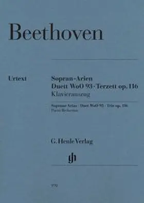  Ludwig van Beethoven - Sopran-Arien, Duett WoO 93, Terzett op. 116 | Buch |  Sack Fachmedien