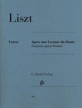 Liszt / Herttrich | Liszt, Franz - Après une Lecture du Dante - Fantasia quasi Sonata | Buch | 979-020180981-6 | sack.de