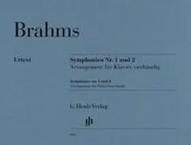 Pascall |  Johannes Brahms - Symphonien Nr. 1 und 2, Arrangement für Klavier zu vier Händen | Buch |  Sack Fachmedien