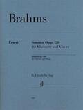 Brahms / Behr / Voss |  Sonaten op. 120 für Klavier und Klarinette | Buch |  Sack Fachmedien