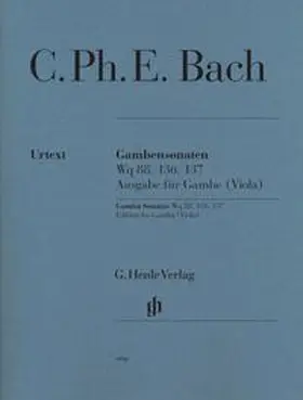Heinemann / Enßlin |  Carl Philipp Emanuel Bach - Gambensonaten Wq 88, 136, 137 | Buch |  Sack Fachmedien