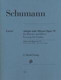 Herttrich |  Robert Schumann - Adagio und Allegro op. 70 für Klavier und Horn | Buch |  Sack Fachmedien