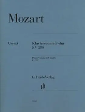  Wolfgang Amadeus Mozart - Klaviersonate F-dur KV 280 (189e) | Buch |  Sack Fachmedien