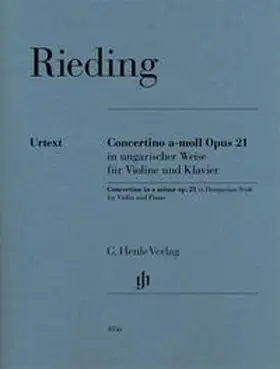  Oskar Rieding - Concertino in ungarischer Weise a-moll op. 21 | Buch |  Sack Fachmedien