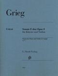 Heinemann / Steen-Nøkleberg |  Grieg, E: Violin Sonata F major op. 8 | Buch |  Sack Fachmedien